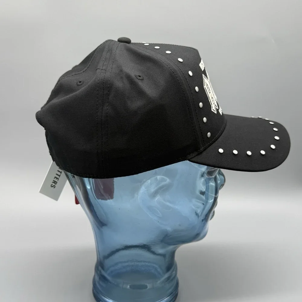 American Needle ACDC Highway to Hell Hat Black Studded Cap World Tour 1979 Rock‎